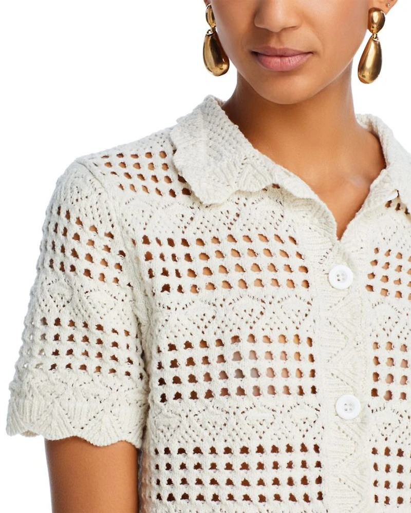 Crochet Knit Shirt