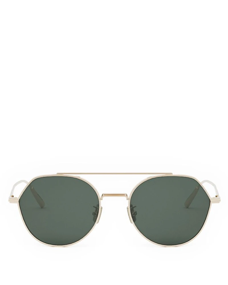 DiorBlackSuit R6U Mirrored Geometric Sunglasses, 54mm