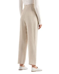 Textured Slim Leg Pants
