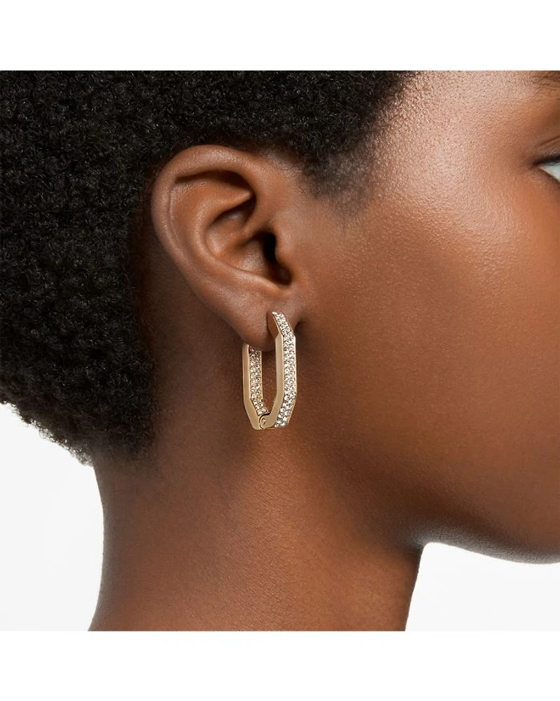 Dextera Crystal Pavé Geometric Earrings