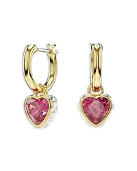 Swarovski Chroma Crystal Heart Drop Earrings