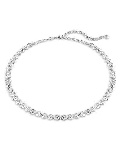Imber Round Cut Tennis Necklace, 17.72"