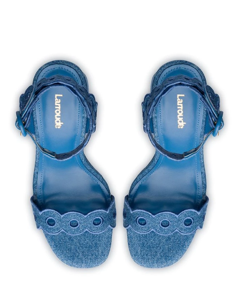 Women's Dolly Broderie Slip On Sandals