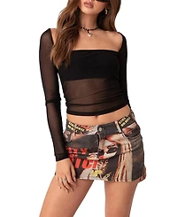 Edikted Marta Mesh Top