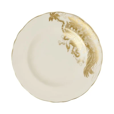 Gold Aves Motif Bread and Butter Plate