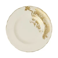 Gold Aves Motif Bread and Butter Plate