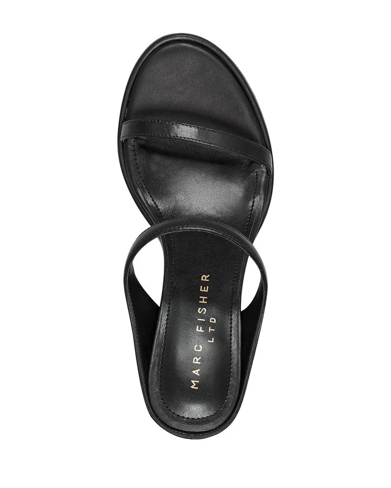 Women's Alonde Leather High Heel Slide Sandals