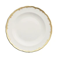 Mottahedeh Chelsea Feather Gold Dinner Plate