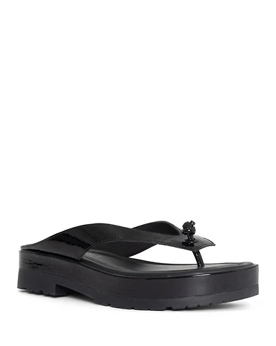Women's Slip On Thong Platform Sandals