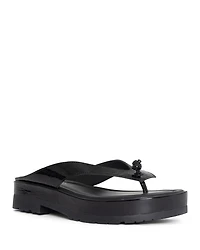 Women's Slip On Thong Platform Sandals