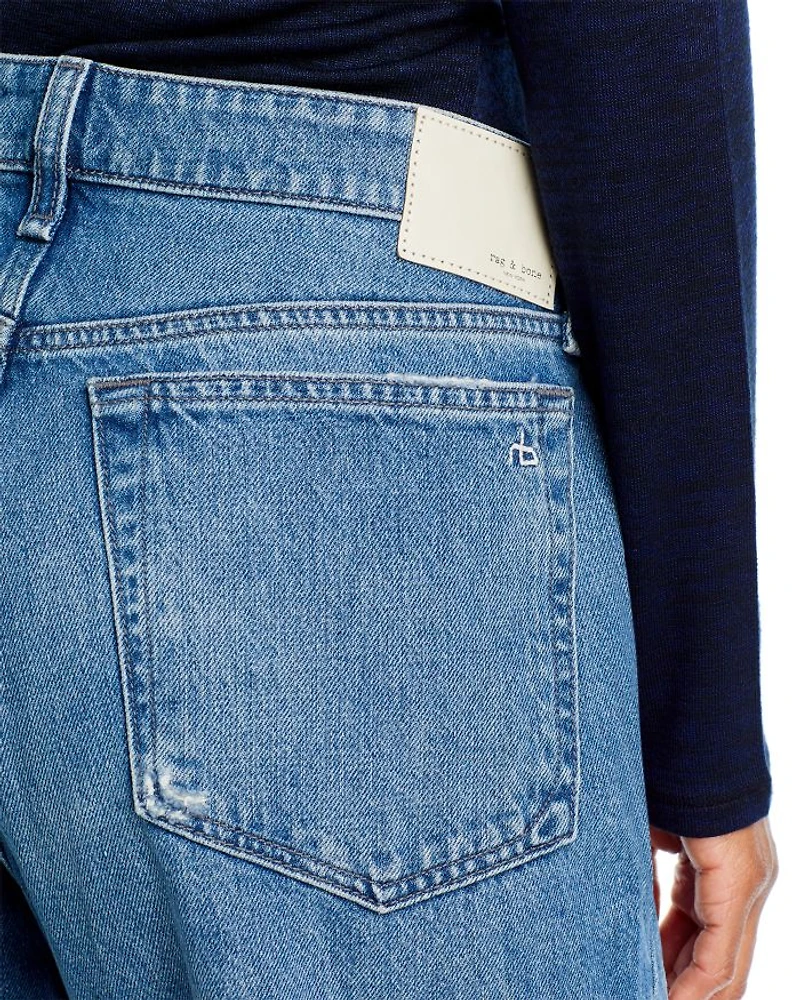 Dre Low-Rise Cuffed Baggy Jeans Meyer