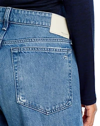 Dre Low-Rise Cuffed Baggy Jeans Meyer