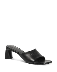 Balenciaga Women's Logo High Heel Slide Sandals
