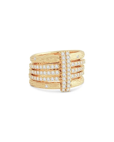 Enchanted Forest Multi Stack Ring 18K Gold Plated