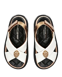Women's Orson Eagle Head Crossover Strap Platform Sandals