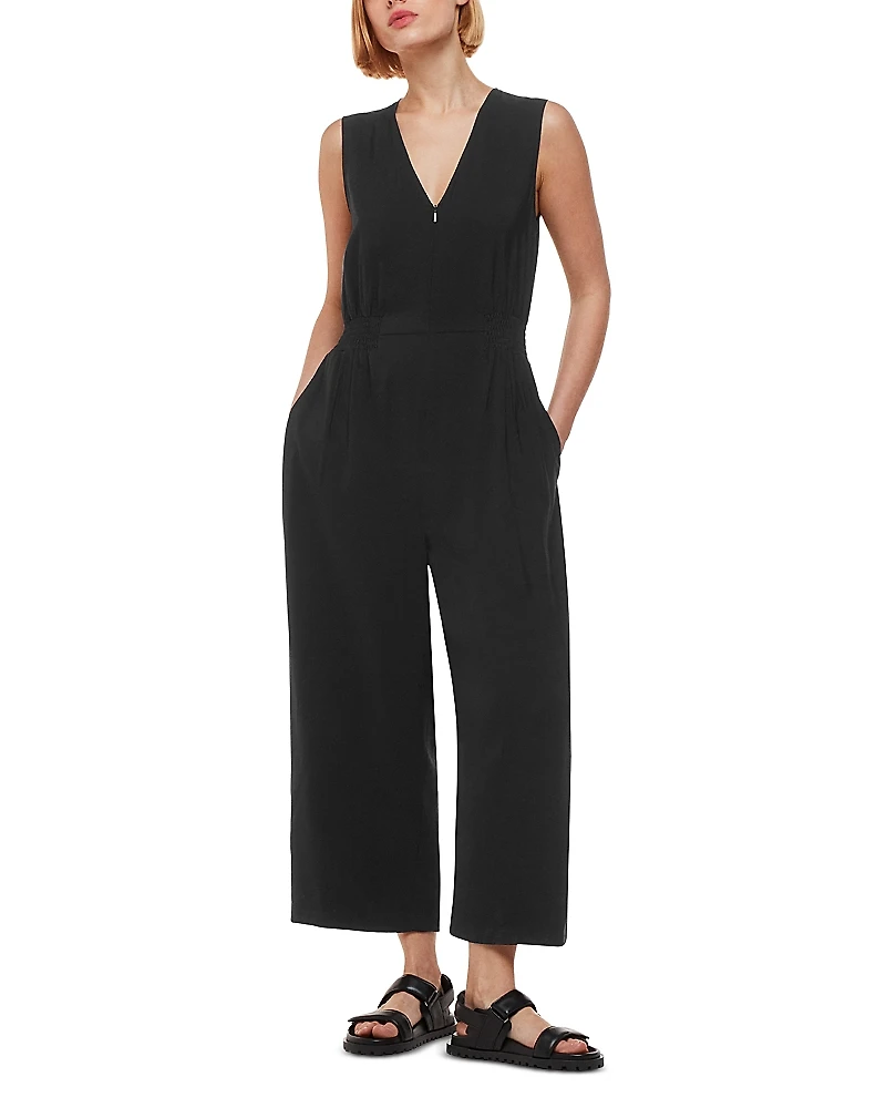 Whistles Remmie V Neck Jumpsuit