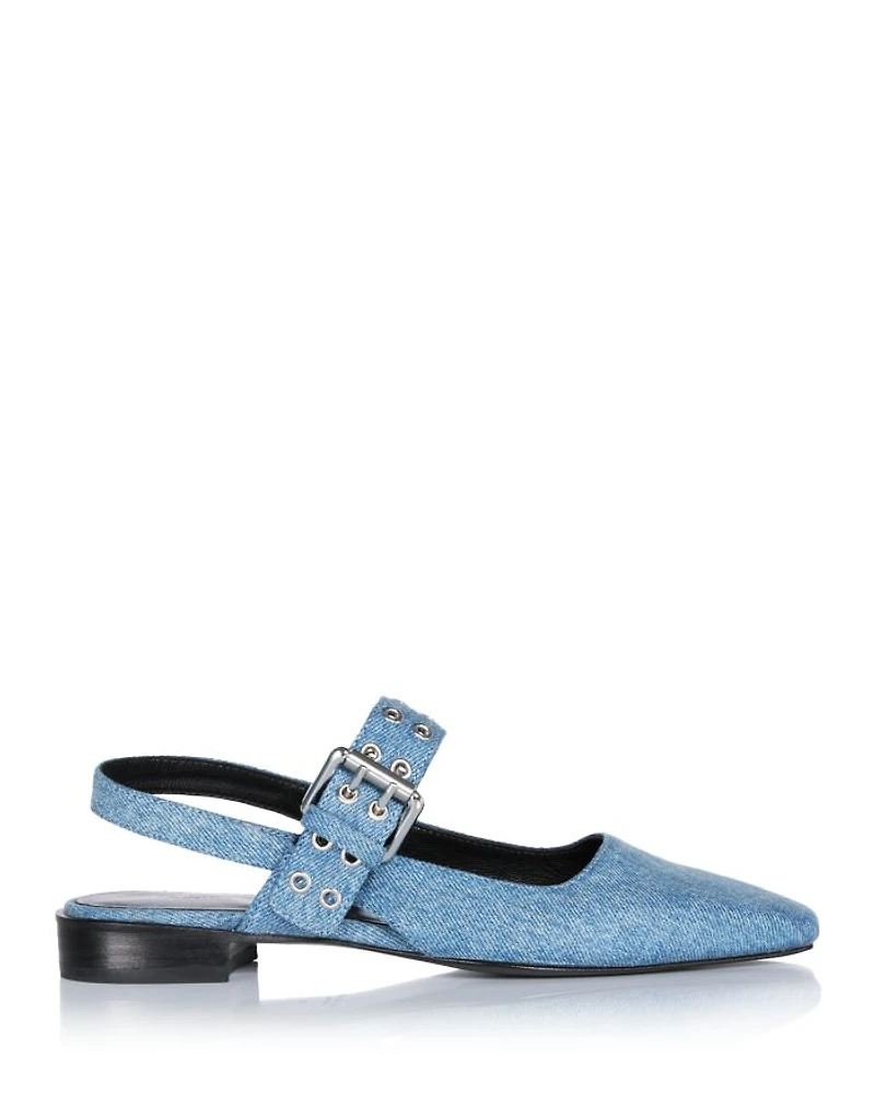 Women's Astra Denim Slingback Flats
