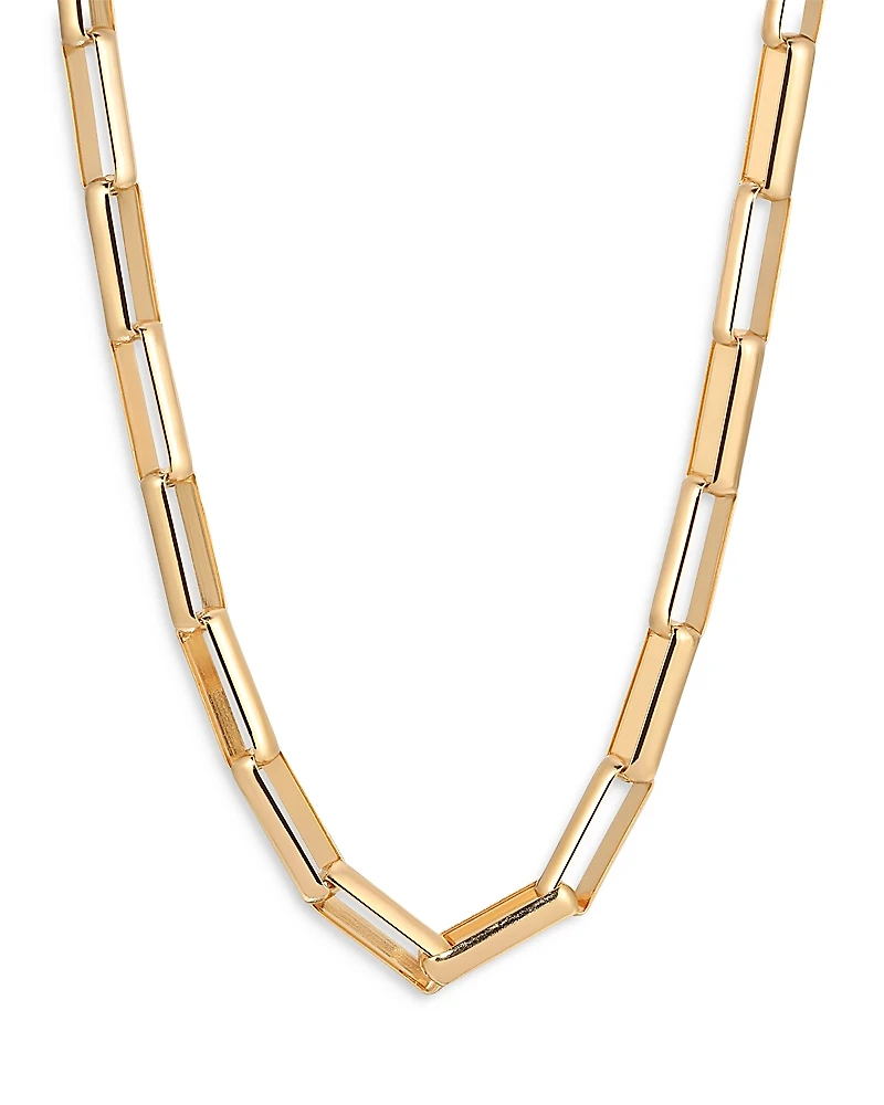 Ettika Rectangular Link Chain Necklace, 17