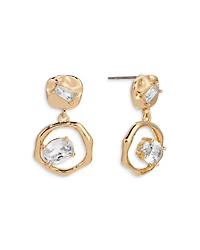 Organic Crystal Drop Earrings