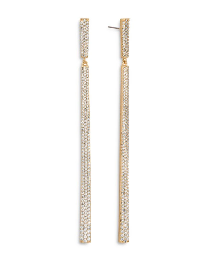 Gramercy Pavé Linear Drop Earrings