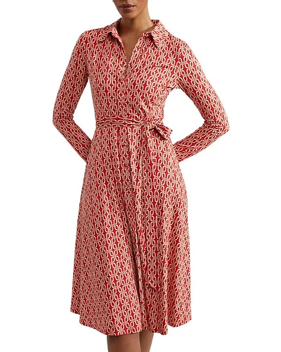 Clarice Jersey Collared Dress