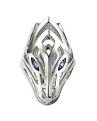 John Hardy Sterling Silver Naga Blue Sapphire Dragon Ring