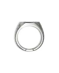 Men's Sterling Silver Onyx Signet Ring