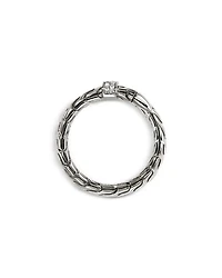 Sterling Silver Spear Diamond Coil Ring