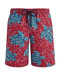 Okoa Oko Turtle Sequin 7.5" Inseam Swim Trunks