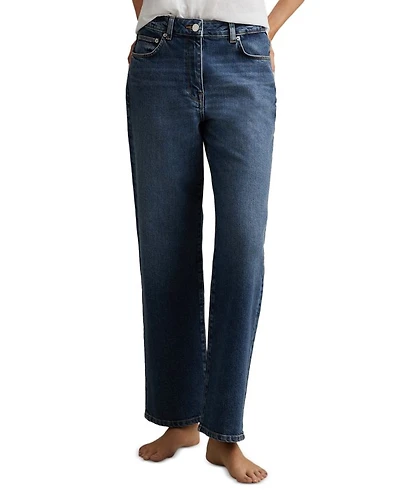 Selin Straight Jeans Mid Blue