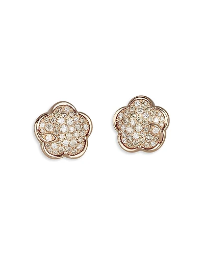 Pasquale Bruni 18K Rose Gold Petit Joli Diamond Flower Stud Earrings - Exclusive