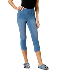 Hue Game Changing Tulip Hem Denim Leggings