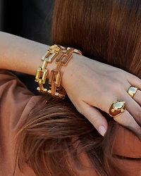Pathway Teak Link Bracelet