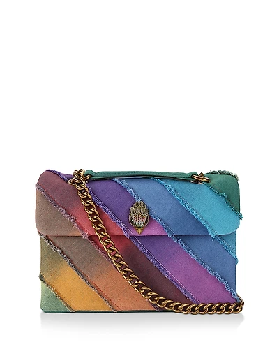 Kurt Geiger London Kensington Multicolor Denim Crossbody Bag