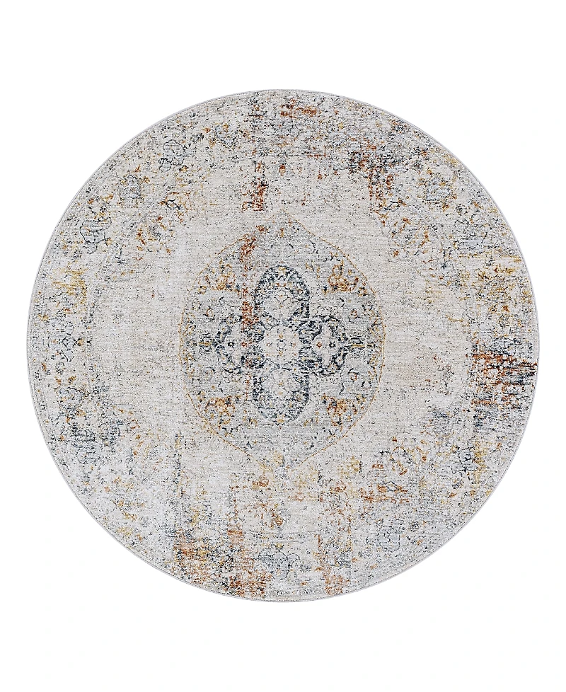 Livabliss Laila Laa-2306 Round Area Rug, 7'10 x 7'10