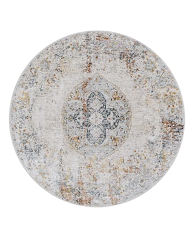 Livabliss Laila Laa-2306 Round Area Rug, 7'10 x 7'10