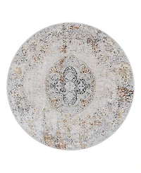 Livabliss Laila Laa-2306 Round Area Rug, 7'10 x 7'10