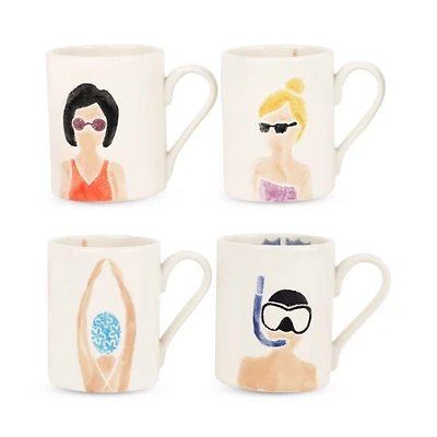 Riviera Assorted Mugs, Set of 4