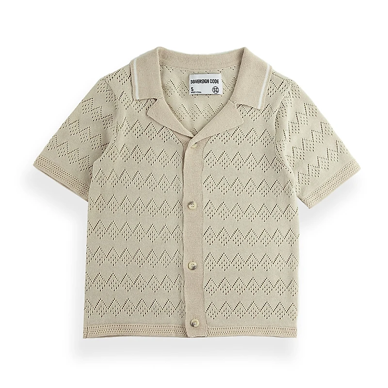 Sovereign Code Boys' Slogan Knit Shirt - Little Kid, Big Kid