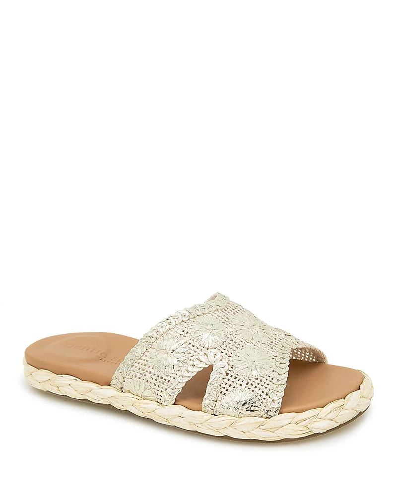 Gentle Souls by Kenneth Cole Women's Tristan Woven Slide Sandals