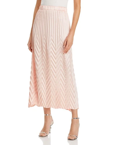 Chevron Textured A Line Maxi Skirt