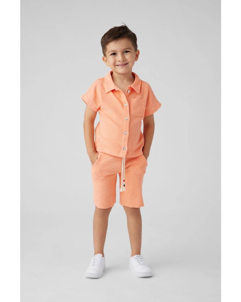 Boys' Terry Cotton Cabana Shirt - Little Kid, Big Kid