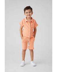 Boys' Terry Cotton Cabana Shirt - Little Kid, Big Kid