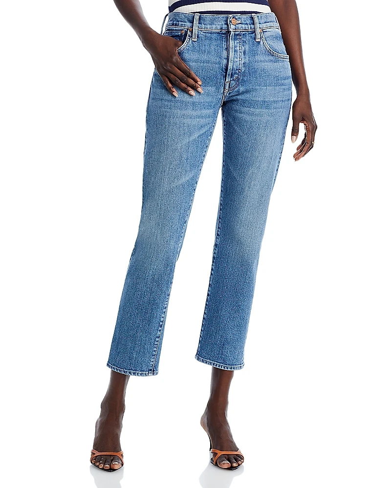 Mother The Mid Rise Hiker Hover Straight Jeans