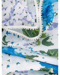 Simona Floral Flutter Sleeve Blouse