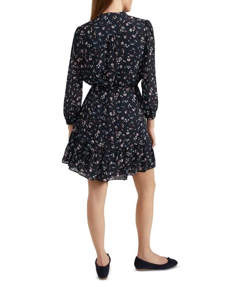 Pearl Printed Tie Waist Dress