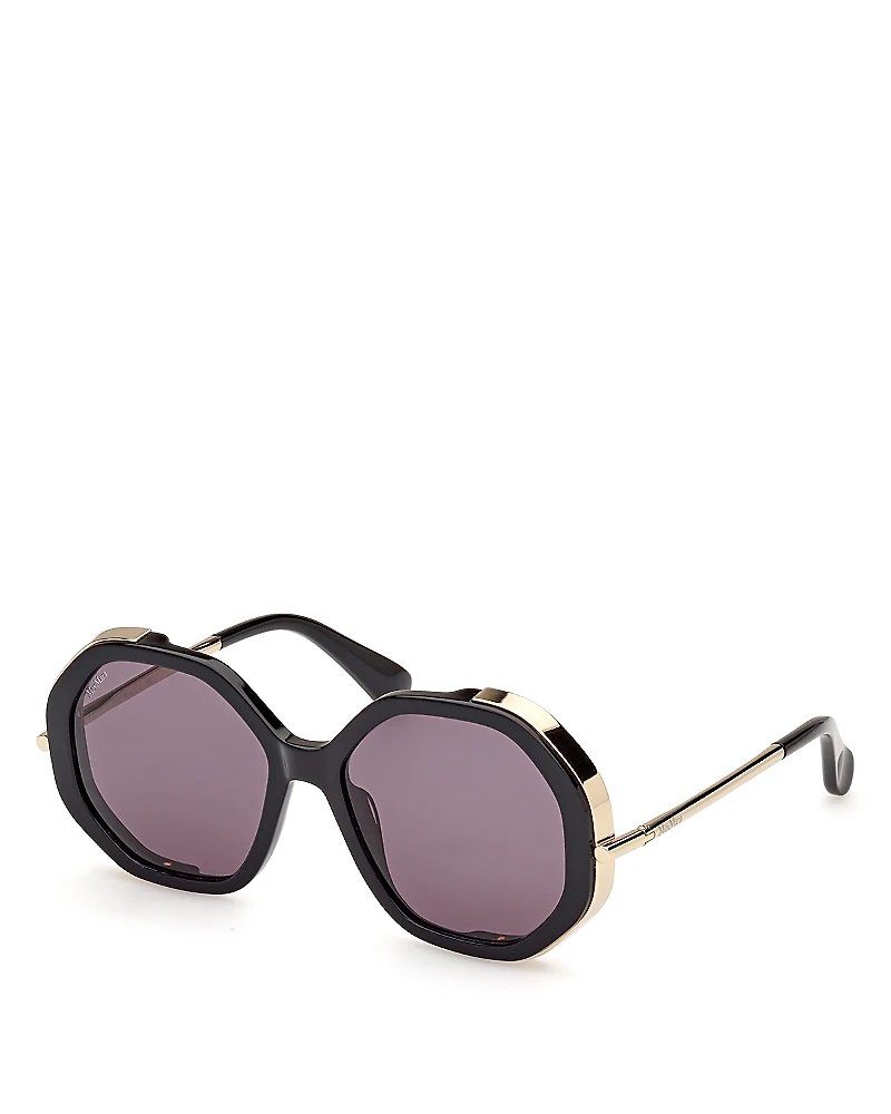 Max Mara Liz Geometric Sunglasses, 55mm
