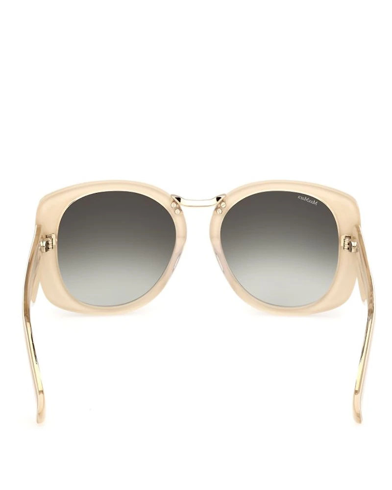Bridge Gradient Round Sunglasses, 55mm