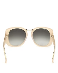Bridge Gradient Round Sunglasses, 55mm