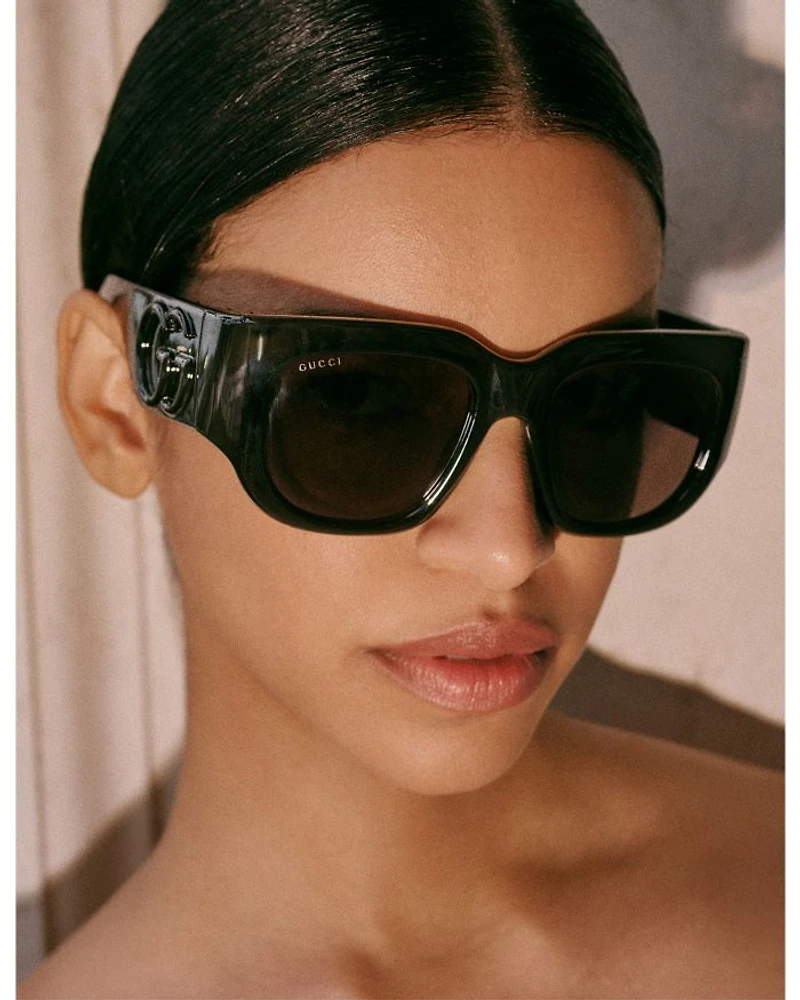 Marmont Monocolor Squared Sunglasses, 53mm